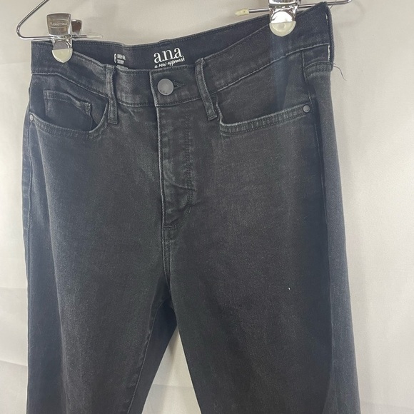 a.n.a. black skinny jeans. Kind of rock and roll looking. So cute! Size 8. - Picture 2 of 4